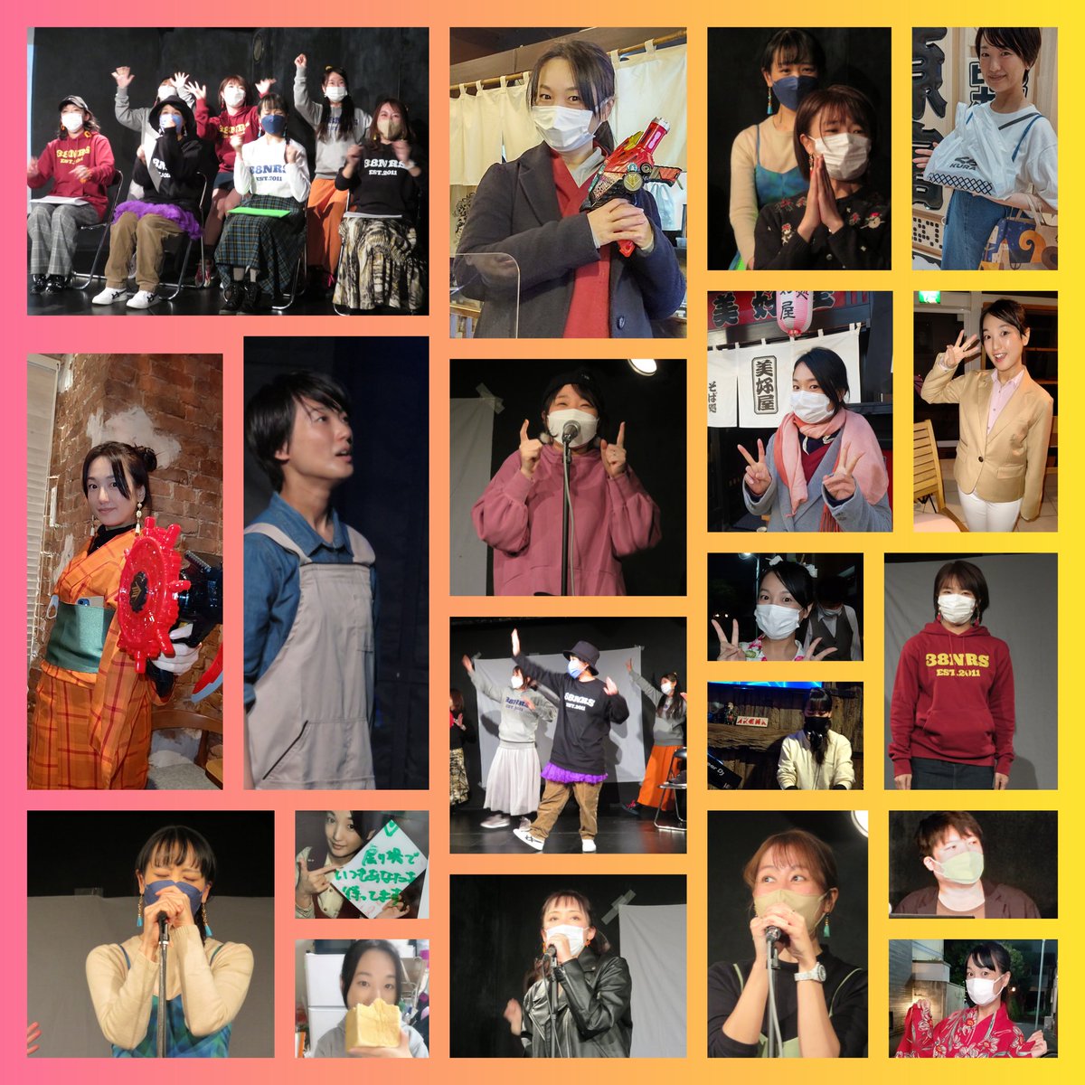 tomoyac21's tweet photo. 38mmなぐりーずと出会って8周年の日！今のご時世なかなか写真撮れる機会がないから、おむすびと美好屋のいっつみーさんばっかりになりそうだった1年だけど、同窓会イベントが無事開催されて良かった～😅
これからも、それぞれの舞台での活躍と奮闘を応援するよ！ https://t.co/mKkkWxK1dc
