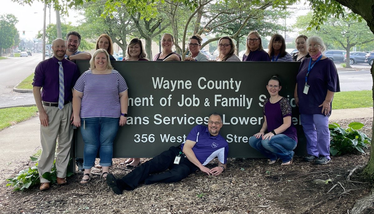 Thanks to Wayne County for sharing their Elder Abuse Awareness day pics. Everyone looks great in their purple!