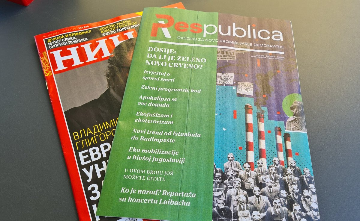 recas_see's tweet photo. Today the first issue of Res Publica is available with @NedeljnikNIN.
#AngaลพovanaMisao #EngagedThought #IFDT #IFDTRead #IDESE #engageSEE #CASSEE #NIN #Startbih #ResPublicaRegion #RPR https://t.co/7m0wsc5JWE