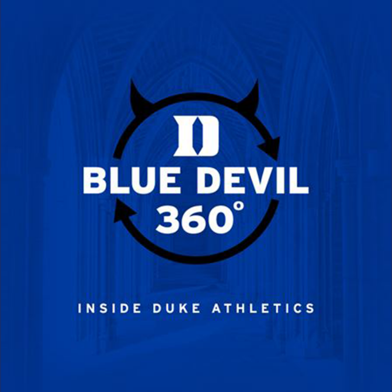 DukeATHLETICS's tweet photo. On the latest #BlueDevil360, @ninaking22 joins @dukepbp for a look back at a remarkable year🎙
Featuring guest appearances from @peytonstg, Terence Lee, and @candyhannemann 🥎️🤺⛳️