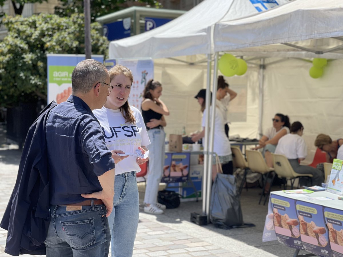 Merci <a href="/santedupied/">UFSP</a> pour cette journée de dépistage <a href="/mairie15/">Mairie du 15</a>. La prévention et l’éducation à la santé sont des clés majeures pour l’amélioration de la santé de tous. #semainenationalesantedupied Venez montrer vos pieds !