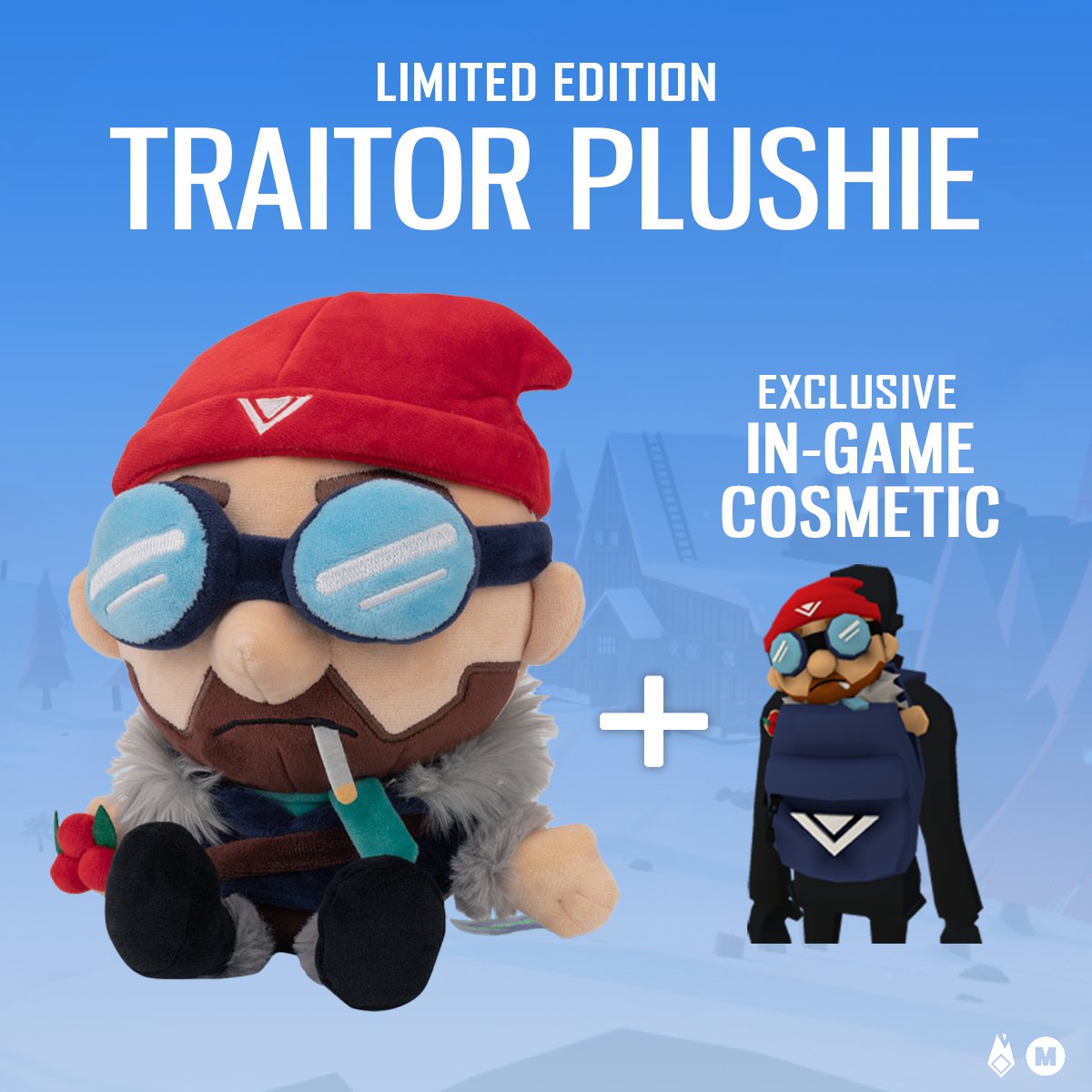 ProjWinter's tweet photo. The limited edition Traitor Plushie is now LIVE! 🙌

Backstab your friends with a little help from our newest buddy.

Every person who purchases this will also receive a code for an exclusive in-game Traitor plushie cosmetic 👀

Get your plushie here 👉https://t.co/ZZ4Z9X6P5s https://t.co/7CaPNow2xJ