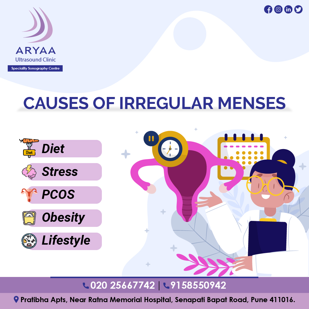 Women should be alarmed when periods are spaced out for more than two months, 
as this may suggest hormonal imbalance. Care for your health.

#aryaaclinic #aryaa #bestclinicnearme #irregularmenses #irregularmensescauses #healthcare #drsupriyagadekar #hormonalimbalances #pune