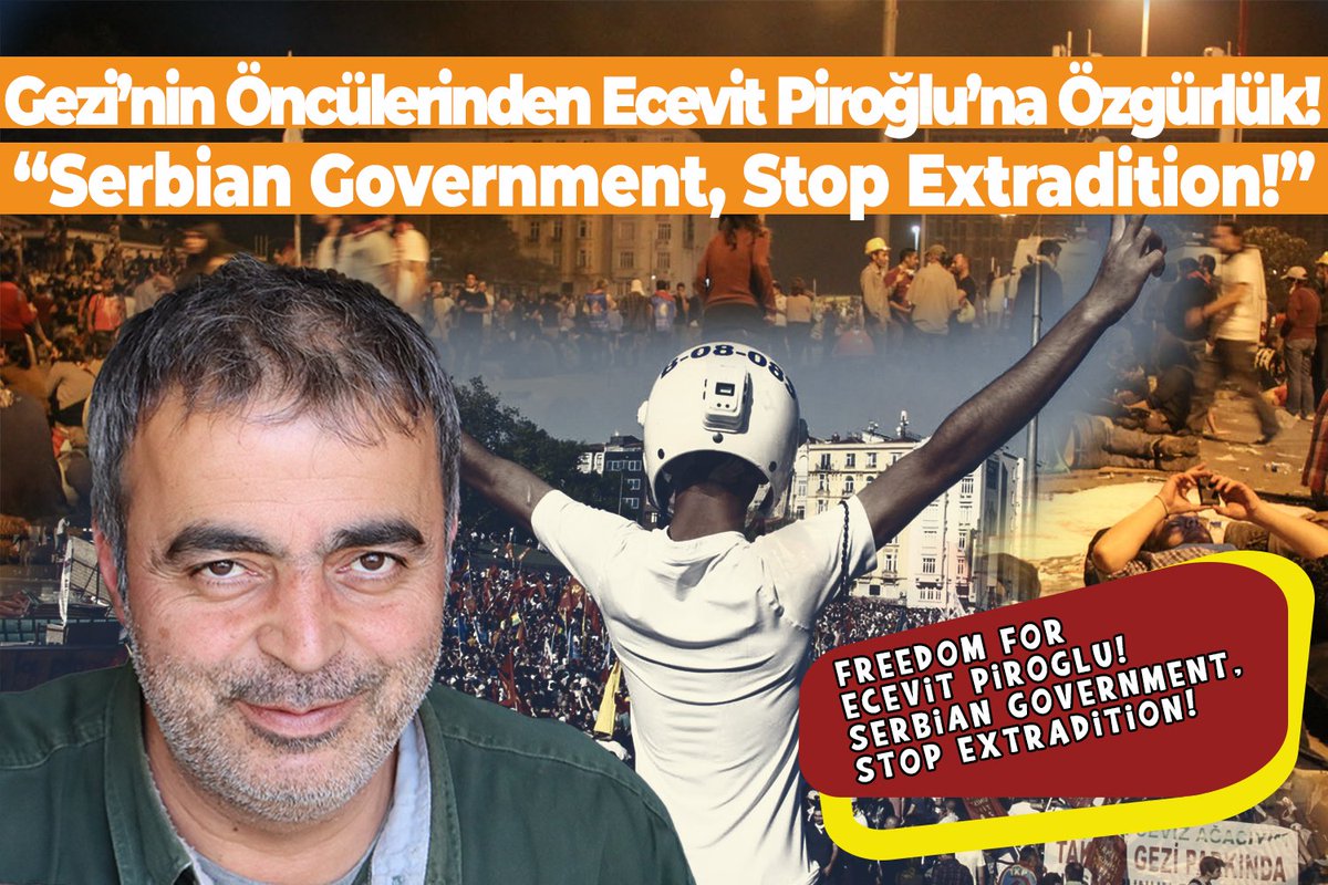 ForPiroglu's tweet photo. Freedom for Ecevit Piroğlu
#Serbian Government, Stop Extradition!

14. days of #hungerstrike 
#FreePiroglu
 
@MFASerbia @serbiagovt @avucic https://t.co/FWD3c5PlFc