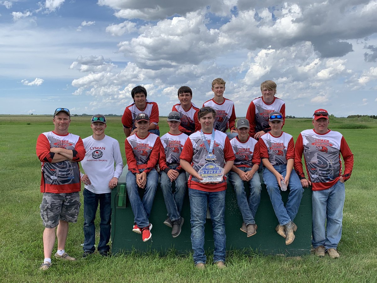 cade_corn's tweet photo. The boys brought home 1st place in the JV division from SD State HS Trap Tournament. Coy brought home 2nd individually. Coy and Kalibur both shot their first 25 straight. https://t.co/SVyE2QmI3H