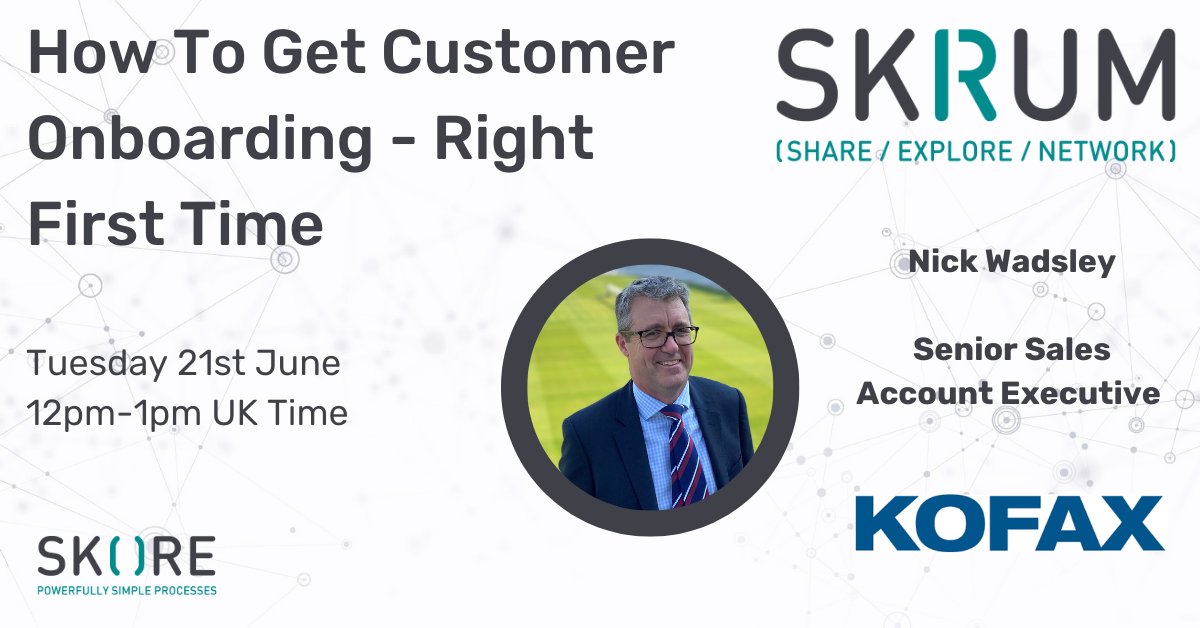 Skore (@skoreapp) on Twitter photo We're so excited to share with you our final guest panelist for Tuesday's Skrum online event. Nick Wadsley from <a href="/Kofax/">Jaycob Gonzales</a> will be joining our panel to share his experiences and expertise on Customer Onboarding. Register for the event here getskore.com/skrum We're so excited to share with you our final guest panelist for Tuesday's Skrum online event. Nick Wadsley from <a href="/Kofax/">Jaycob Gonzales</a> will be joining our panel to share his experiences and expertise on Customer Onboarding. Register for the event here getskore.com/skrum