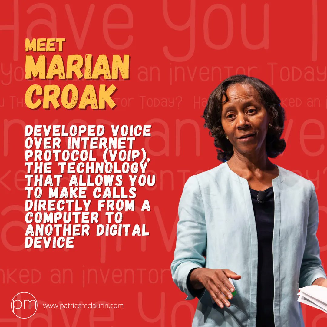 Let's talk about how this #blackwomaninSTEM helped to change the world! She #invented the technology VoIP (Voice over Internet Protocol), which is VITAL for remote work and conferencing , as well as personal communications! 
#celebrateblackwomen
#celebrateblackexcellence