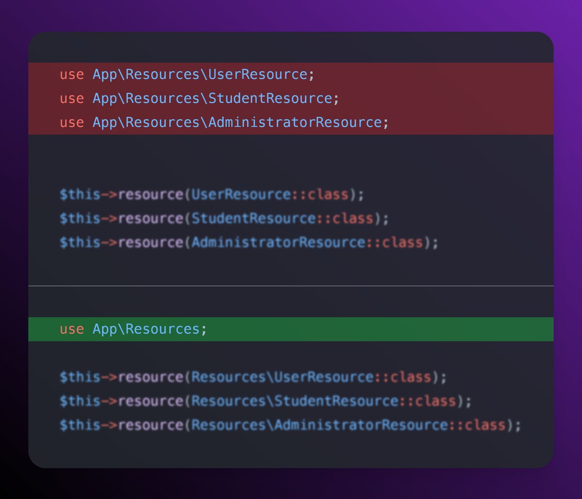 You can import entire namespaces in PHP