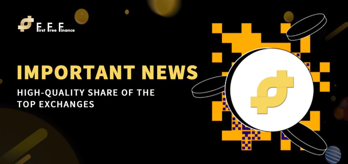 ProjectFFF's tweet image. FFF will bring you very important news in the recent, so excited.
We will get a high-quality share of the top exchanges and give them to everyone.  Expect!  !  !
#FirstFreeFinance #DAO #WEB3