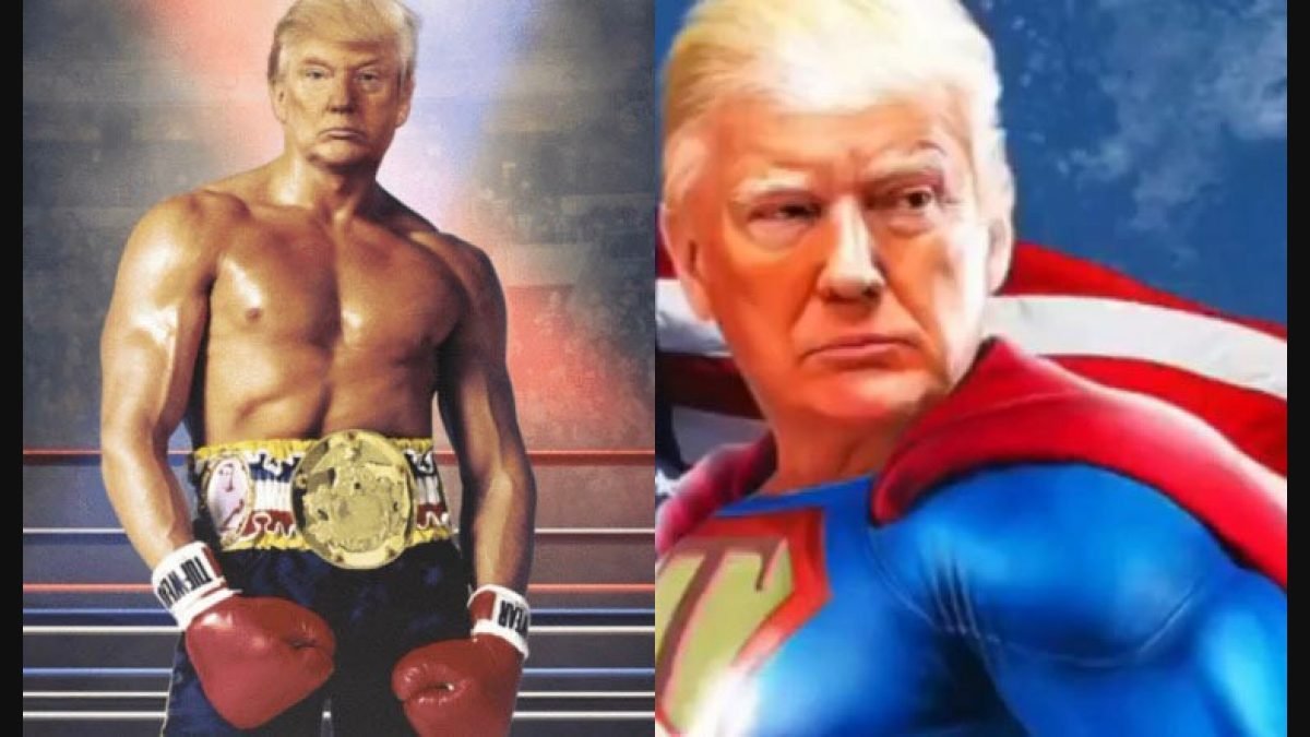 AndrewDevoss's tweet image. Donald Trump does not look like that. It's been photoshopped.  Democrats always trying to make him look bad. Here are actual photos I found on the Internet.