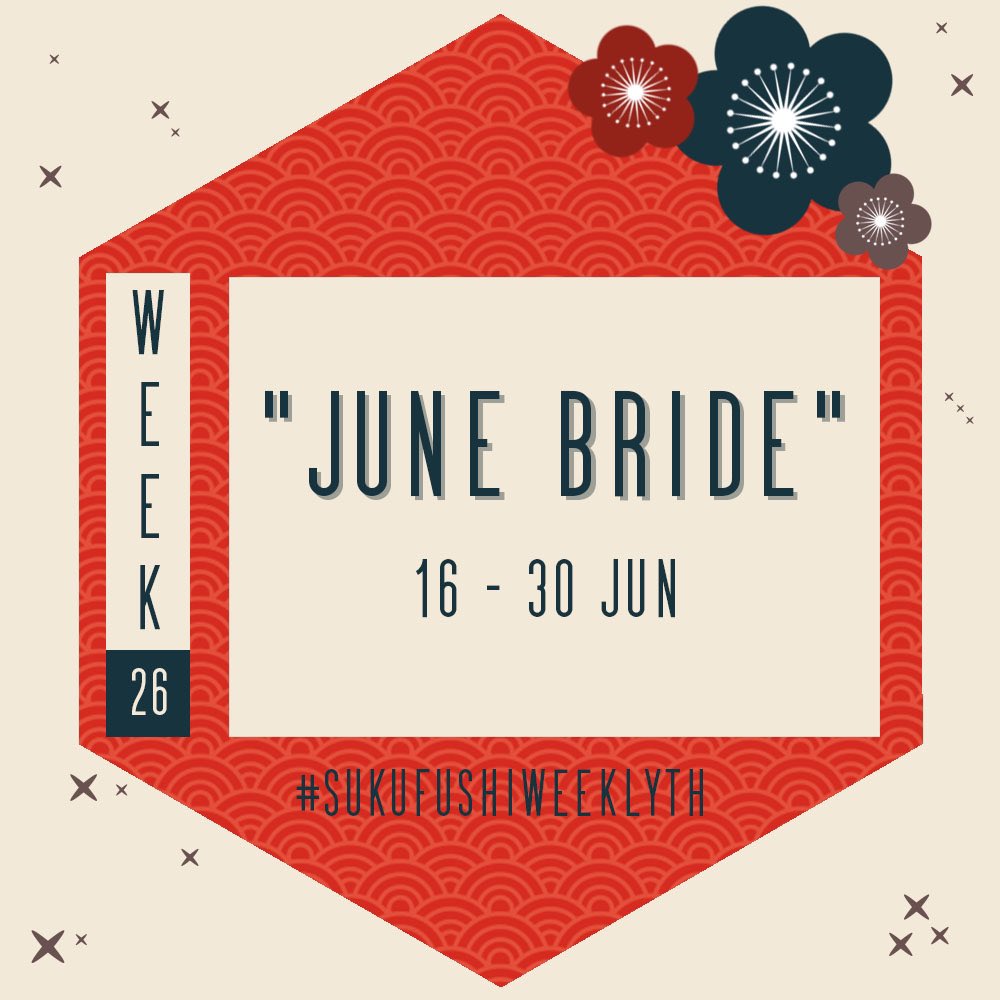 Sukufushi weekly TH

Week : 26 💍

💐「June Bride」👰🏻‍♀️

สามารถส่งผลงานได้ทาง:
You can submit your work via:

#สุคุฟุชิวีคลี่ #sukufushiweeklyTH <a href="/sukufushiweekly/">SUKUFUSHI weeklyTH</a> 

#sukufushi #สุคุฟุชิ #宿伏