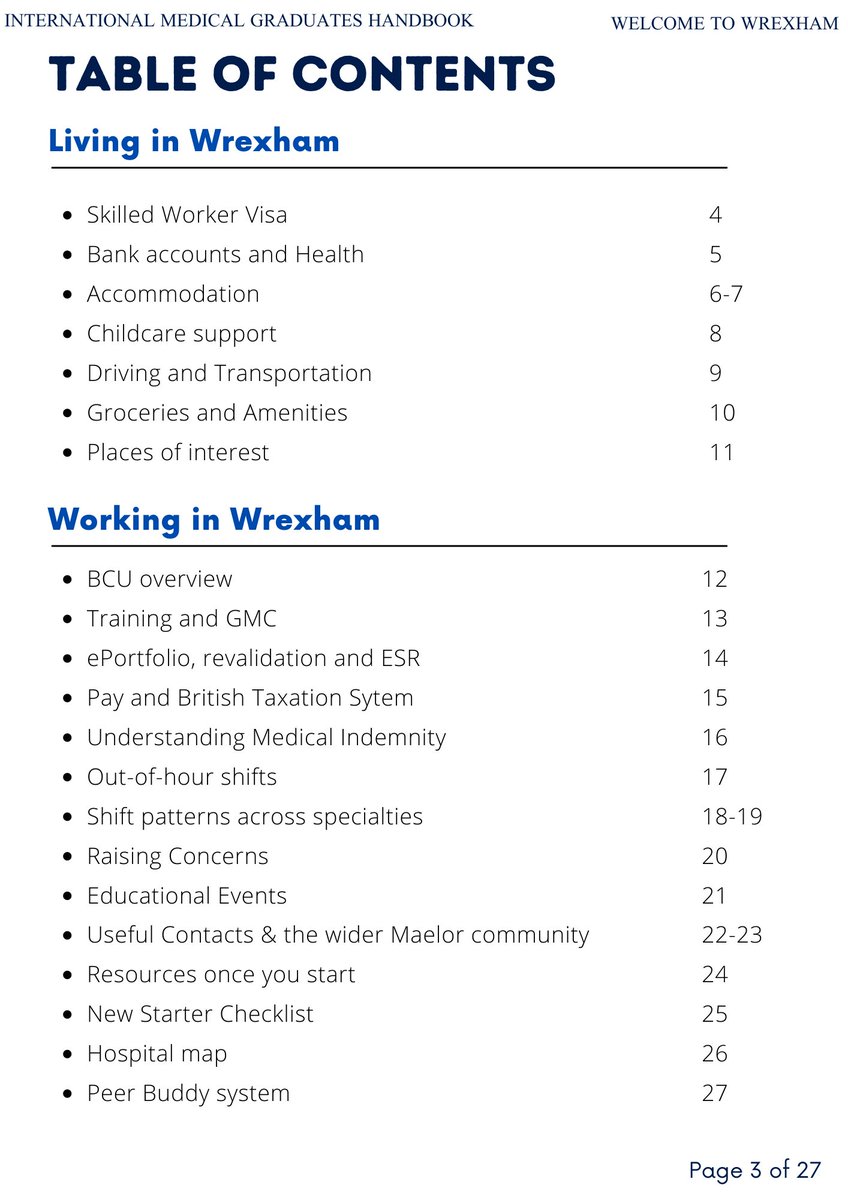 MaelorJDF (@maelorjdf) on Twitter photo Reposted as we've (finally) got this finalized!
Written by IMGs for IMGs; we worked alongside a group of enthusiastic foundation doctors to produce a "Welcome to Wrexham" handbook for our incoming international colleagues ๐ค <a href="/betsicadwaladr/">Betsi Cadwaladr</a> Reposted as we've (finally) got this finalized!
Written by IMGs for IMGs; we worked alongside a group of enthusiastic foundation doctors to produce a "Welcome to Wrexham" handbook for our incoming international colleagues ๐ค <a href="/betsicadwaladr/">Betsi Cadwaladr</a>