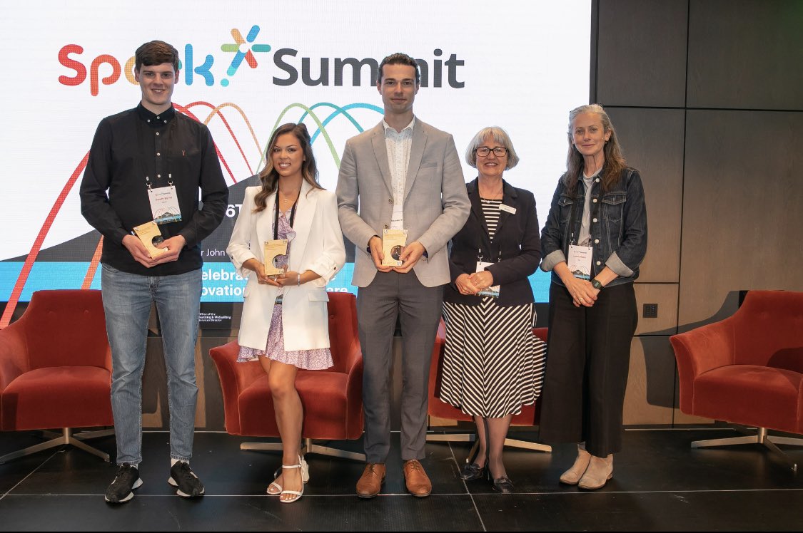 ProgrammeSpark's tweet photo. DESIGN WINNERS!🥰

Proud to introduce our Design on the Frontline Winners 2021 + 2022 -presented by Maureen Flynn @NurMidONMSD and Lorna Ross #SparkSummit22 ❤️

Design is so important in healthcare!!! ✅

@NCAD_Dublin @WeAreTUDublin @theCADlab @MaynoothDesign @ixd_ncad @mapflynn https://t.co/9KLeioWGHD