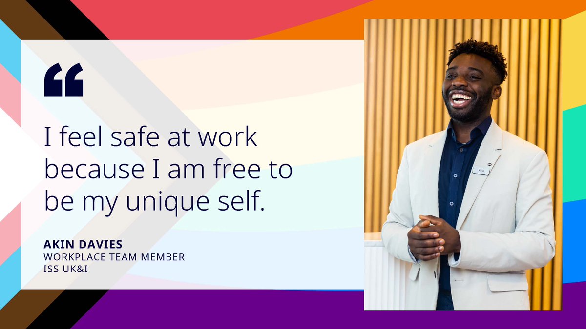 'I feel safe at work because I am free to be my unique self.' #Pride #ISSSafeToBeMe #ISSBeTheChange #InspiringISS