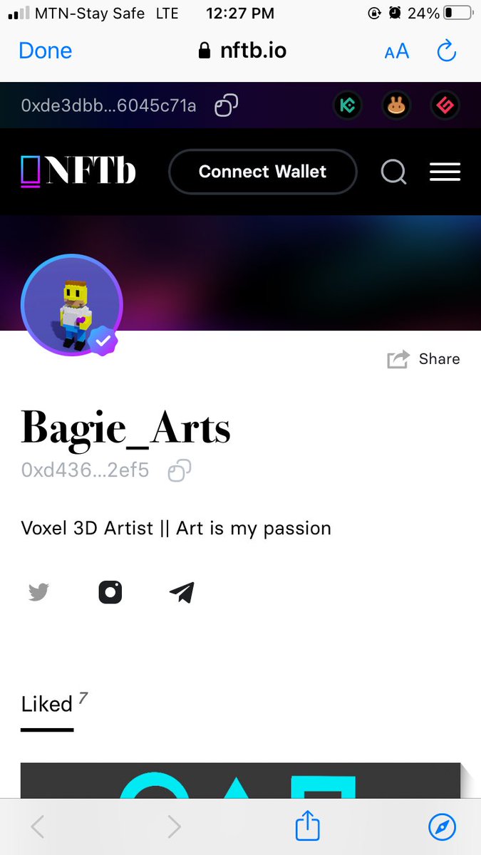 Have finally got verified at <a href="/nftbmarket/">NFTb 👉🏼 PixelRealm</a> <a href="/NFTbCollections/">NFTb Collections</a> mint will be soon for my collection 🙌🙌🙌🙌

#NFTCommunity #NFTartist #NFTshill #nfts