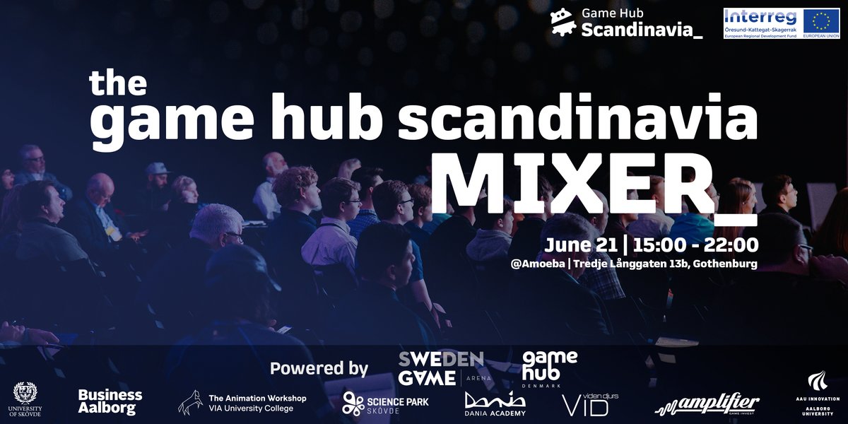 Game Hub Scandinavia (@gamehubscan) on Twitter photo Ready to kick off the Summer with the games community in Sweden?
On June 21, Gothenburg, we're hosting a thing for #gamedev #indiedev who's in town, together with our friends at @SwedenGameArena and <a href="/GameHubDenmark/">Game Hub Denmark</a>.
Sign up:
eventbrite.com/e/the-game-hub… Ready to kick off the Summer with the games community in Sweden?
On June 21, Gothenburg, we're hosting a thing for #gamedev #indiedev who's in town, together with our friends at @SwedenGameArena and <a href="/GameHubDenmark/">Game Hub Denmark</a>.
Sign up:
eventbrite.com/e/the-game-hub…