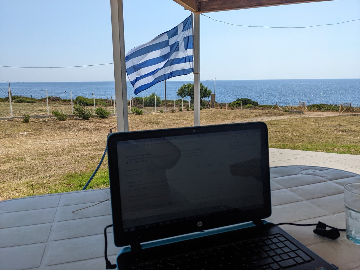 My office view today. 🥰🇬🇷🥰