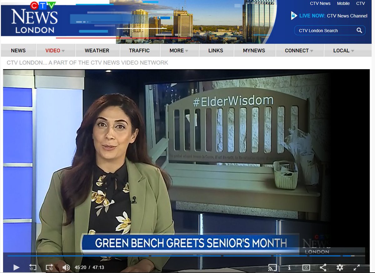 SchlegelVillage's tweet image. Carole, Peggy and some of our visitors to the #ElderWisdom green bench shared their thoughts and experience with @CTVLondon yesterday.  (45 minute mark on the evening news) #LdnOnt 

london.ctvnews.ca/video?clipId=2…