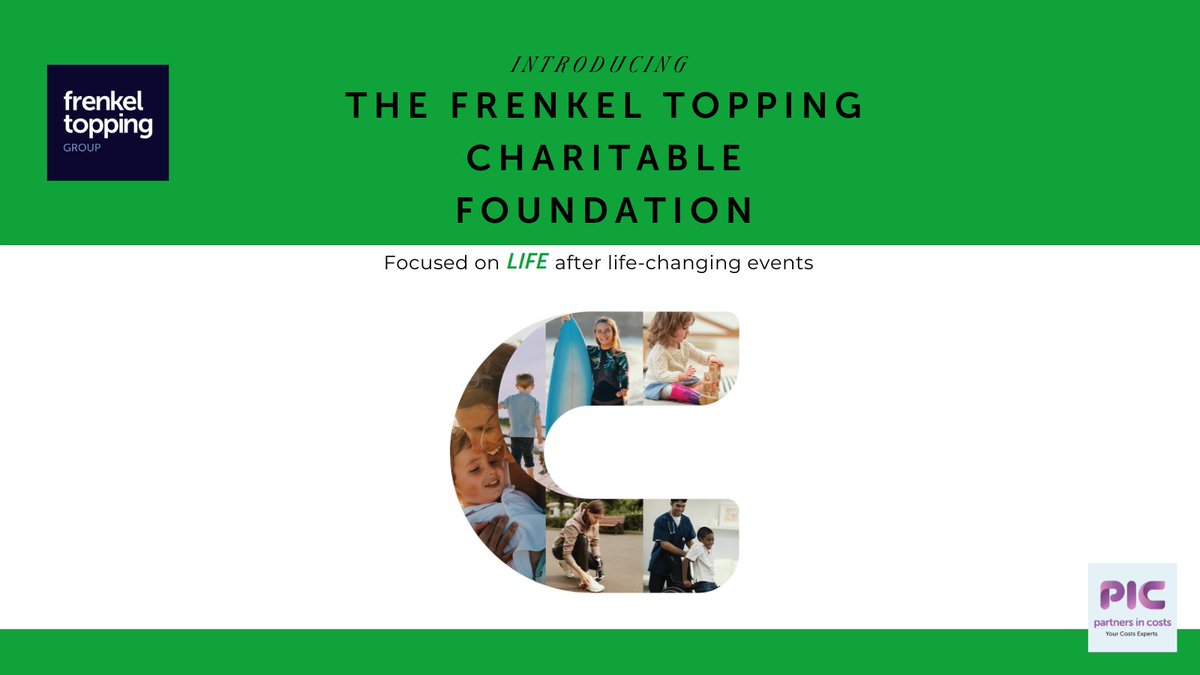 The Charitable Foundation was founded by <a href="/FrenkelTopping/">Frenkel Topping Group</a> in 2015 for people who have experienced life-changing injury or clinical negligence but were unable to secure financial support following the incident. Read more here ftcharitablefoundation.co.uk
#Charity #Support