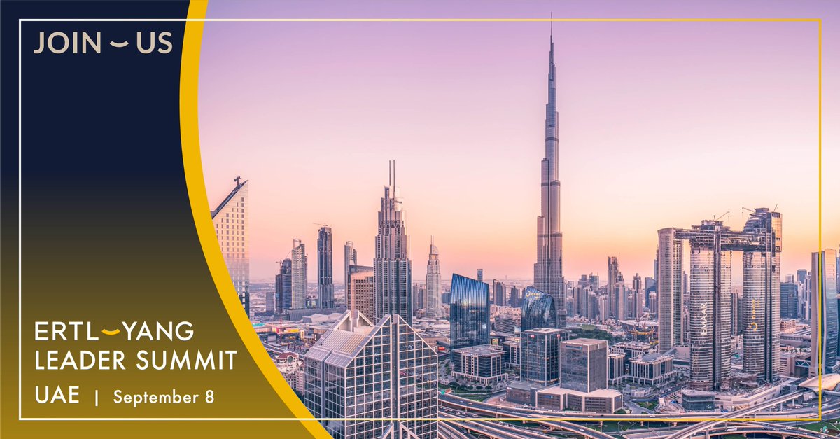 Our #ErtlYangUAE will gather top leaders across industries to network and exchange ideas on leadership, digital transformation and data in Dubai on September 8. Looking forward to many exciting discussions!
 bit.ly/3tFaj0Z