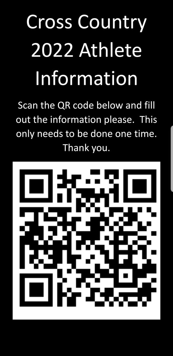 Interested in the upcoming XC season? Please scan the following! <a href="/CherokeeAD/">Cherokee AD</a> <a href="/TrackCherokee/">Cherokee XC&Track & Field</a>