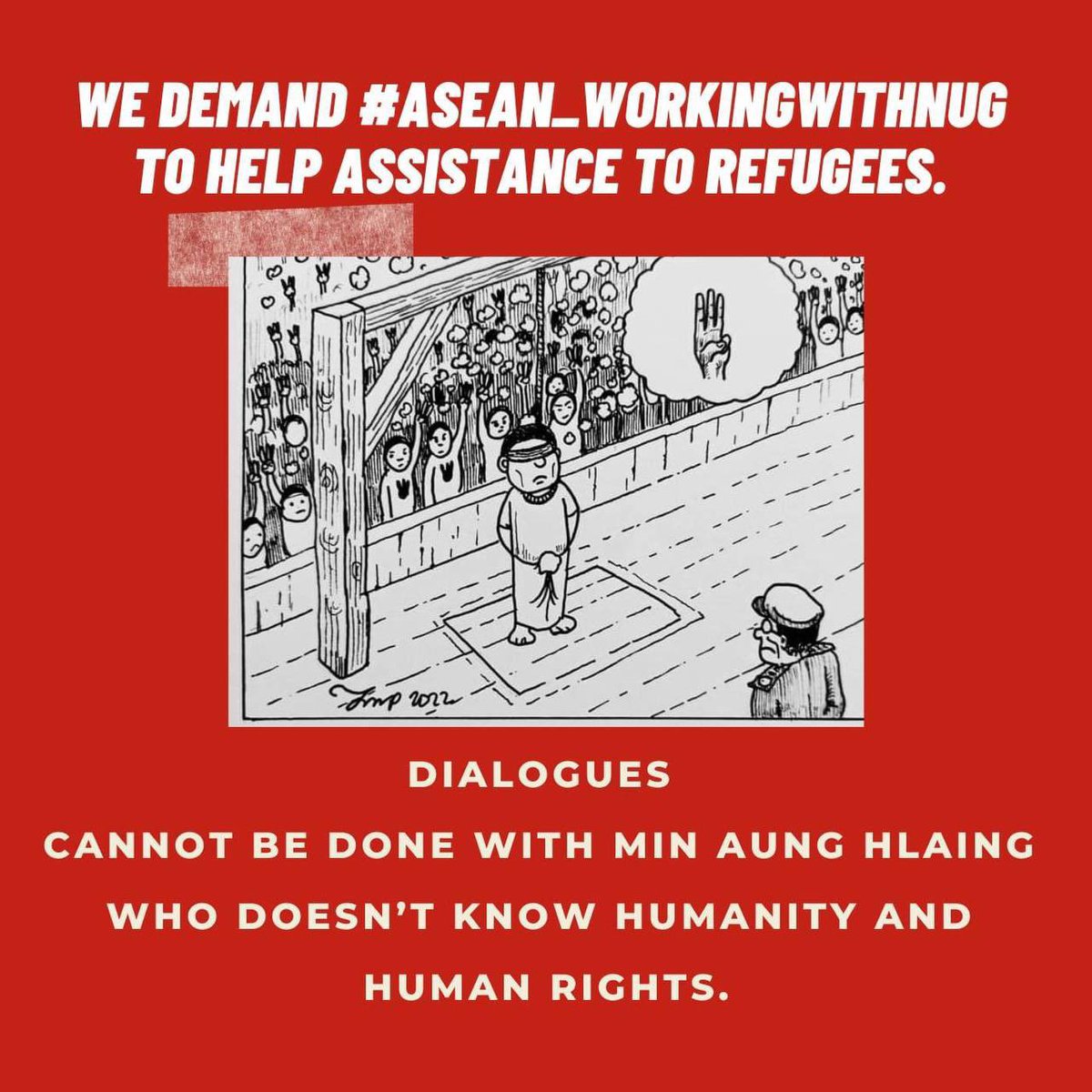 What really bothers us is the way ASEAN attempts to indirectly support the junta regime which is not enough to give the veneer of civility in consideration of its jeopardization that stems from brazen impunity,.#LegalizationOfNUG #ASEAN_WorkingWithNUG