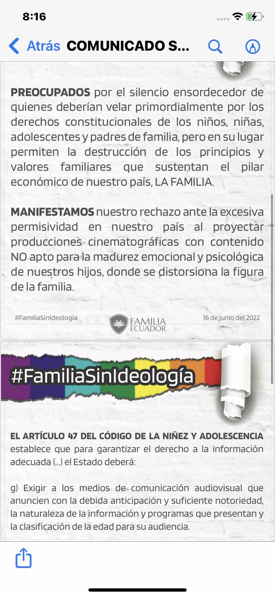 toral_paulino's tweet image. Comunicado Protesta sobre la perversa película de Disney. Por favor retuitea. Y que a los padres no se les ocurra llevar a sus niños. El boicot nacional es una estrategia.