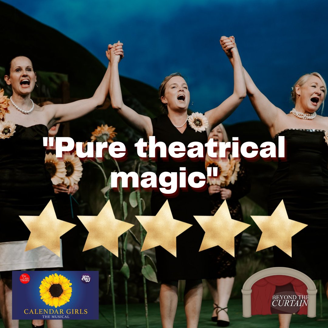 Beyond The Curtain (@beyondcurtain12) on Twitter photo Review: ⭐️⭐️⭐️⭐️⭐️ for Calendar Girls The Musical by <a href="/KWProductions1/">KW Productions</a> that runs at <a href="/thelittleleics/">The Little Theatre</a> until Sat 18th June.
beyondthecurtain.co.uk/2022/06/calend…
📷Gina Fernandes Photography. Review: ⭐️⭐️⭐️⭐️⭐️ for Calendar Girls The Musical by <a href="/KWProductions1/">KW Productions</a> that runs at <a href="/thelittleleics/">The Little Theatre</a> until Sat 18th June.
beyondthecurtain.co.uk/2022/06/calend…
📷Gina Fernandes Photography.