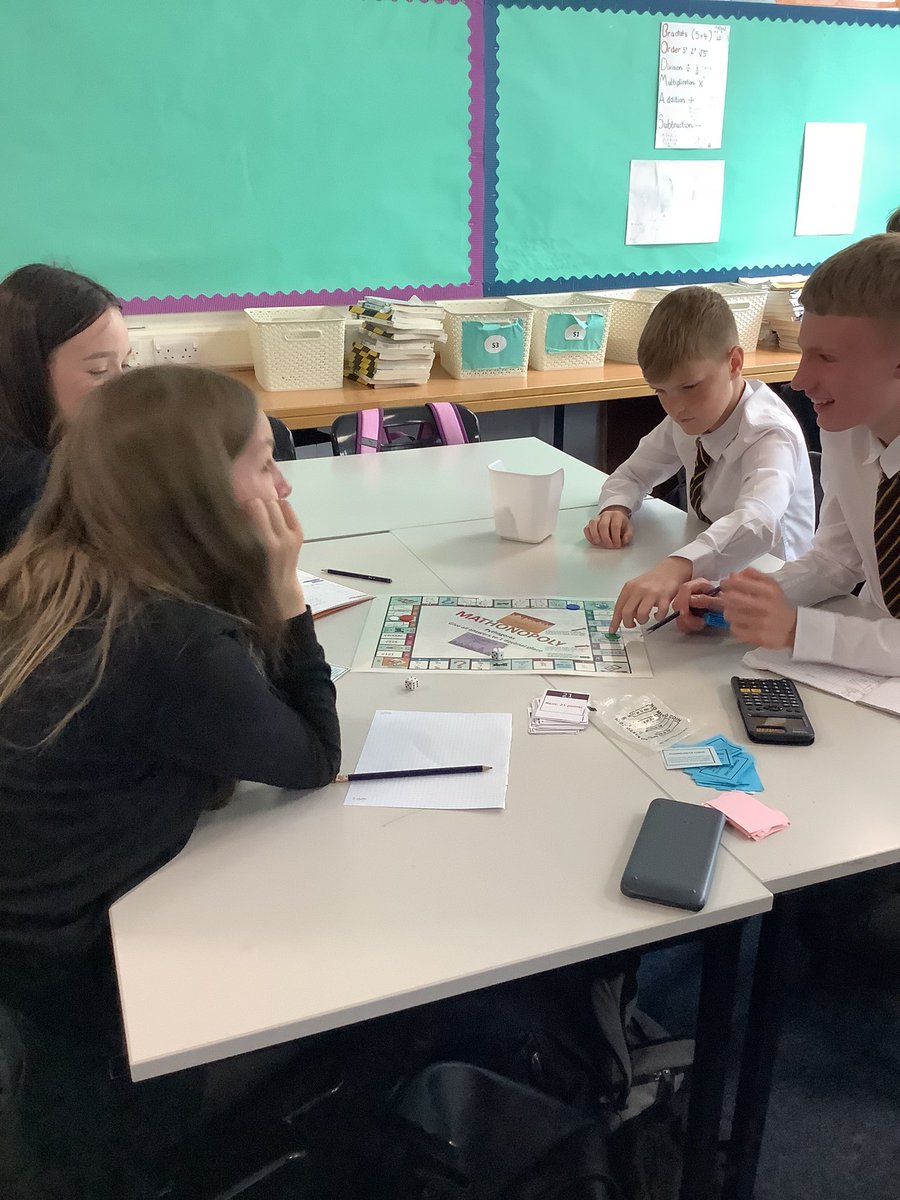 S3 consolidating their learning on Pythagoras in a game of Mathonopoly <a href="/Boness_maths/">Bo'ness Maths</a>