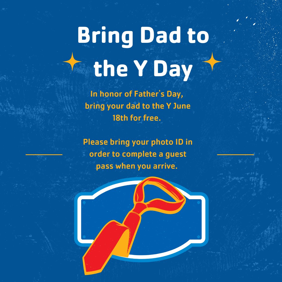 ymcashr's tweet photo. The Y would like to invite you to bring your Dad to the Y for free on June 18th to celebrate Father's Day. We cant wait to meet your Dad!
#ymcashr
#fathersday
#workoutbuddy https://t.co/wEtkv4dkW5