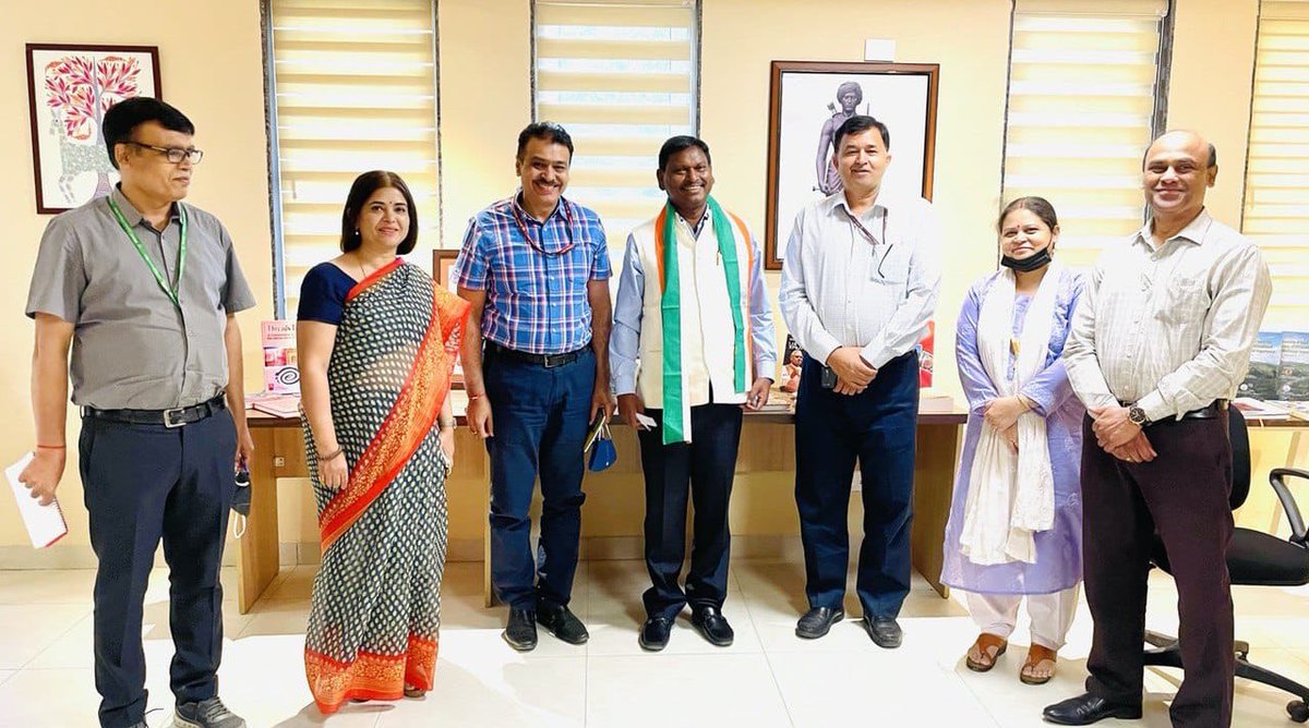Hon'ble Union Minister of Tribal Affairs Sh Arjun Munda visited newly inaugurated National Tribal Research Institute,New Delhi.He accorded top priority to research, education and training on tribal issues. An Annual Calendar is being prepared with implementational goals for NTRI.