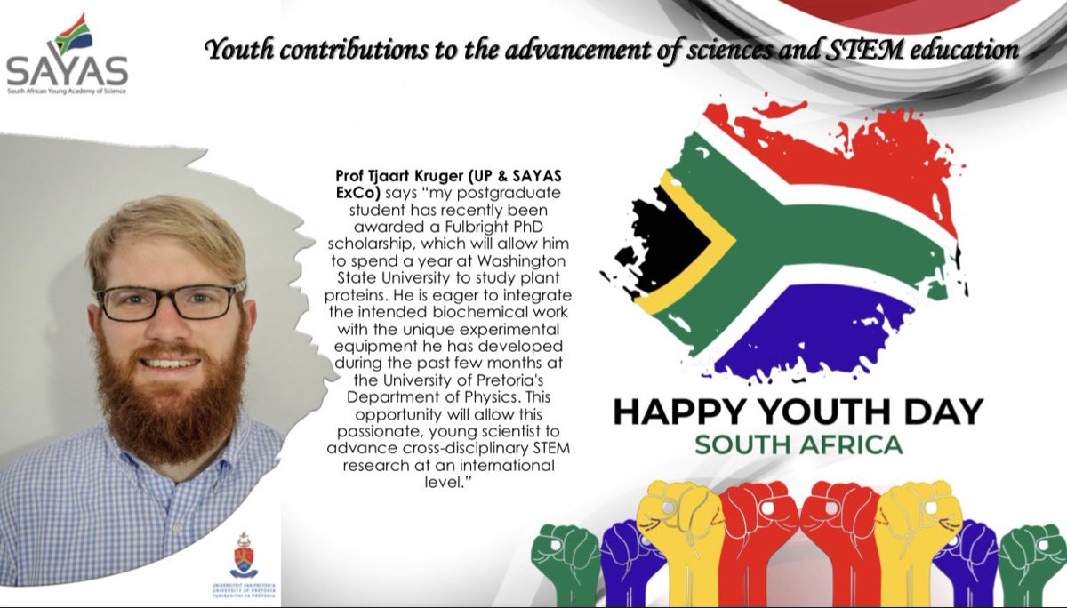 SAYAS (@sayas_sa) on Twitter photo Happy Youth Day Mzansi! <a href="/ASSAf_Official/">AcademyofScienceSA</a> @dsigovza <a href="/NRF_News/">National Research Foundation of South Africa</a> <a href="/NRF_SAASTA/">SAASTA</a> <a href="/GlobalYAcademy/">Global Young Academy</a> <a href="/CSIR/">CSIR 🇿🇦</a> <a href="/HSRCza/">HSRC.ac.za</a> <a href="/olathozie/">Thozama Qwebani</a> <a href="/ThashreeM/">Thashree Marimuthu</a> <a href="/TjaartKrueger/">Tjaart Krüger</a> <a href="/SudeshSivarasu/">Sudesh Sivarasu</a> <a href="/dvanderhaar/">Dustin van der Haar</a> <a href="/TWAS_SAREP/">TWAS-SAREP</a> <a href="/QuestSa1/">Quest Science for SA</a> @OWSD_SA <a href="/VUT_Online/">VUT</a> <a href="/WitsUniversity/">Wits University</a> <a href="/UPTuks/">University of Pretoria</a> Happy Youth Day Mzansi! <a href="/ASSAf_Official/">AcademyofScienceSA</a> @dsigovza <a href="/NRF_News/">National Research Foundation of South Africa</a> <a href="/NRF_SAASTA/">SAASTA</a> <a href="/GlobalYAcademy/">Global Young Academy</a> <a href="/CSIR/">CSIR 🇿🇦</a> <a href="/HSRCza/">HSRC.ac.za</a> <a href="/olathozie/">Thozama Qwebani</a> <a href="/ThashreeM/">Thashree Marimuthu</a> <a href="/TjaartKrueger/">Tjaart Krüger</a> <a href="/SudeshSivarasu/">Sudesh Sivarasu</a> <a href="/dvanderhaar/">Dustin van der Haar</a> <a href="/TWAS_SAREP/">TWAS-SAREP</a> <a href="/QuestSa1/">Quest Science for SA</a> @OWSD_SA <a href="/VUT_Online/">VUT</a> <a href="/WitsUniversity/">Wits University</a> <a href="/UPTuks/">University of Pretoria</a>