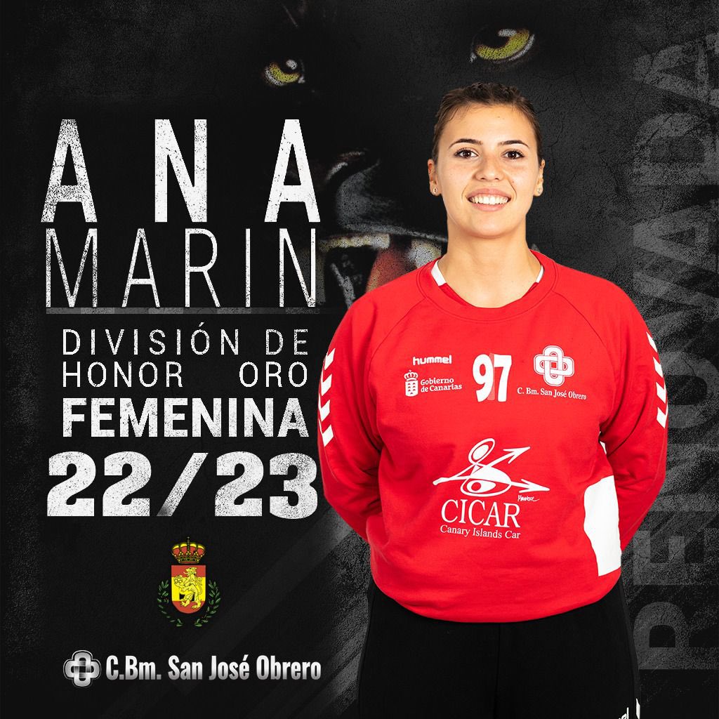 🤝 #Renovacion

La guardameta <a href="/Anitamarin21/">Ana Marín</a> seguirá la próxima temporada en las filas del CICAR Lanzarote Ciudad de Arrecife. Será su cuarta temporada en el club y volverá a poner el cerrojo a la portería.