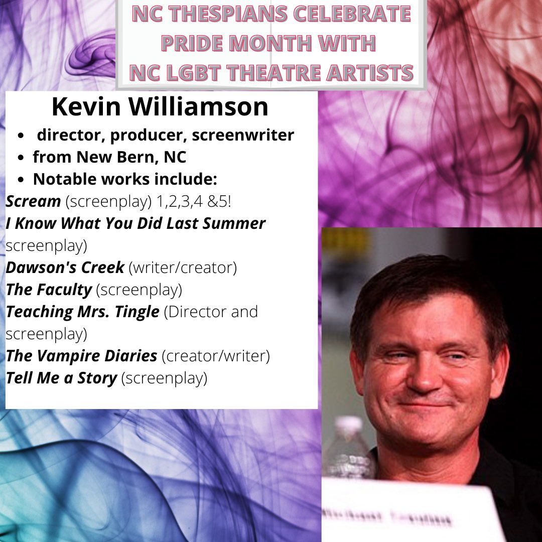 It’s our daily #pridemonth installment of #ncpride #lgbt celebration! #beinspired! #screenwriter #director #newbern #orientalnc #easternnc #nc <a href="/screammovies/">Scream</a>