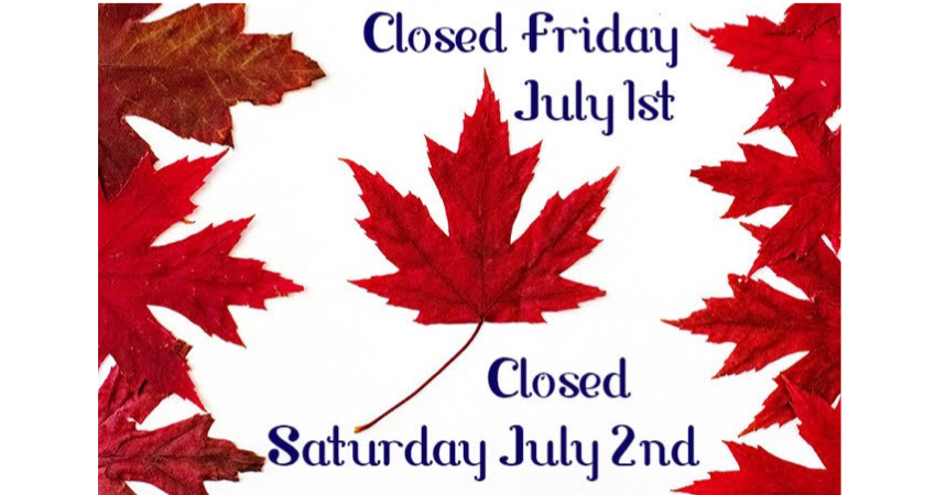 BrissonCastle's tweet photo. We will be closed Friday Juky 1st &amp; Saturday July 2nd. #CanadaDay #BrissonCastle https://t.co/4MkdZmqRhO