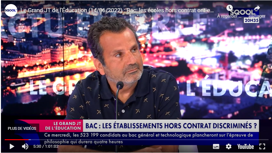 ProgressEcole's tweet photo. Notre directeur Monsieur Fitoussi était hier avec Anne Cofinier de @creersonecole sur le plateau de @sqooltv pour parler des erreurs et injustices faites pendant les épreuves du #bac2022 💪
Retrouvez la vidéo sur : https://t.co/99saMgaprZ 🔥
#ecoleprivee #education https://t.co/cpB0uLIJk8