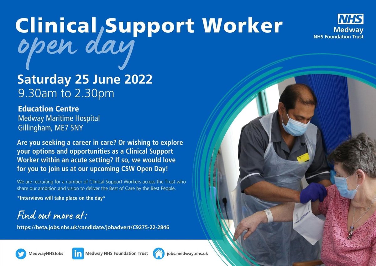 Do you want to become a CSW? 
Why not come along to our open day to find out more?