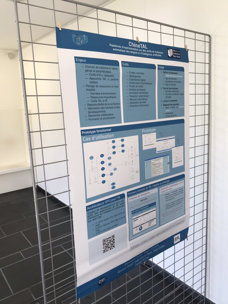 AudeGrezka's tweet photo. Présentation de notre plateforme ChêneTAL au Symposium annuel du Labex EFL, (Inalco) #LIPN #RCLN #LabexEFL #Inalco https://t.co/DJ4PqJjsEn