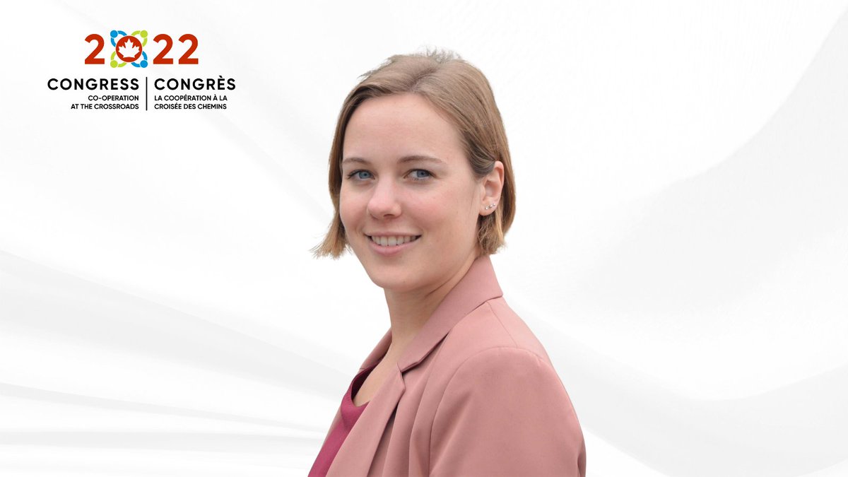 CoopZoneTP's tweet photo. CoopZone ED @MegRonson honoured to accept the emerging cooperator award @ #cmccongress2022! See her acceptance video in the link. CoopZone DG Meg Ronson honorée en acceptant le prix de Coopératrice émergente ! Vidéo de reconnaissance ici : https://t.co/R6s0DoPFQa https://t.co/nNNKTaYOlH