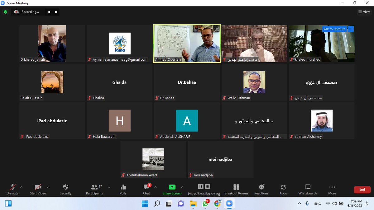 بدا المستوى الثالث من #شهادة_المحكم_المحترف 
بمحاضرات للمستشار احمد الورفلي عن #القانون_الواجب_التطبيق في #التحكيم 
#الأكاديمية_الدولية_للوساطة_والتحكيم  #IAMA 
#التحكيم_الدولي