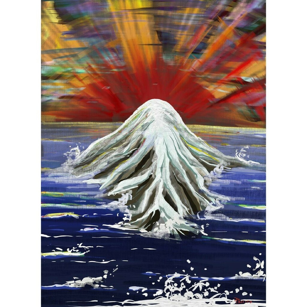 OuterEdgeComics's tweet image. A little snowy island in the setting sun. 

#sun #snow #island #land #oil #artrage #painting #waves instagr.am/p/Ce3faknruDb/