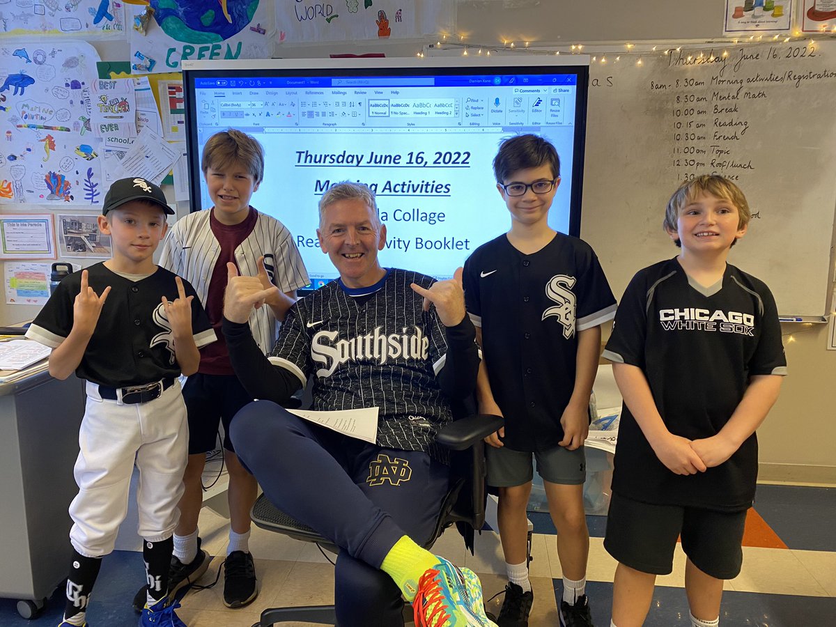 Go, Sox!! <a href="/whitesox/">Chicago White Sox</a> ⚾️ 
To raise money for #sportforall we are SPORTING our jerseys here at <a href="/BISCLincolnPark/">BISC Lincoln Park</a> #gosports