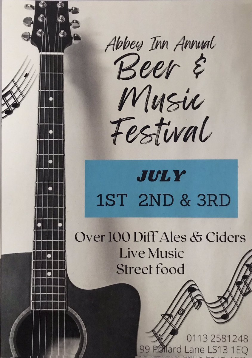 thabbeyinn's tweet photo. And the count down begins. Roll on the 1st #abbeyinnleedsfest #abbeyinnleeds #beerfestival #livemusic @thabbeyinn https://t.co/pTw6ZLZmSD