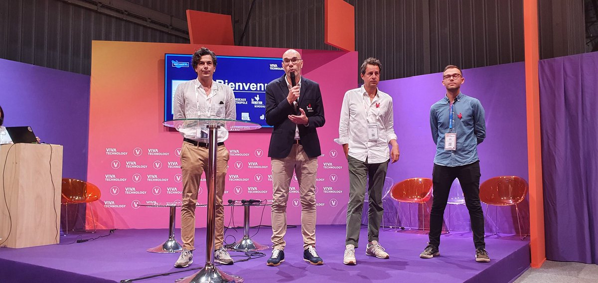 julienanselme_'s tweet photo. Merci à  @orange et @Orangedigital pour leur présentation sur la stratégie d investissement de notre notre fonds d investissement dédié aux #strartups devant ces entrepreneurs de @NvelleAquitaine
Un évènement co brandé @BxMetro , @FrenchTechBdx  @VivaTech https://t.co/VwXvP02ku2