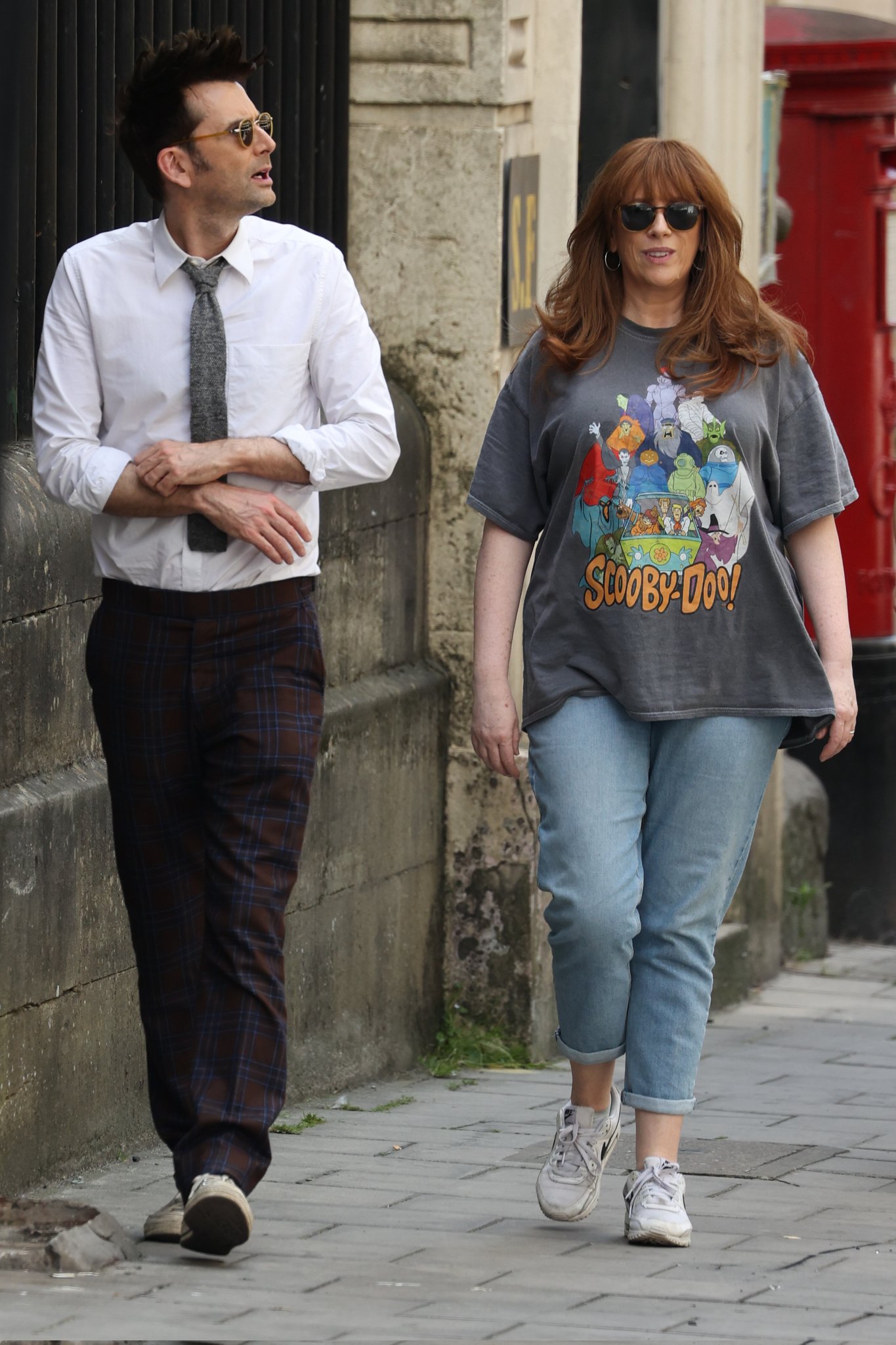 David Tennant and Catherine Tate filming Doctor Who in Bristol - 16/6/22