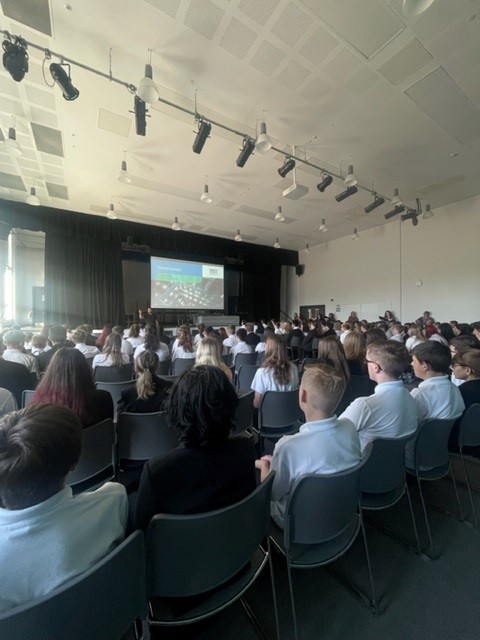 KateLizWilliams's tweet photo. A huge thank you to Owen @morgansindall for delivering an informative assembly talk to year 9 pupils  @croesyschool https://t.co/zdCKrpeHrM
