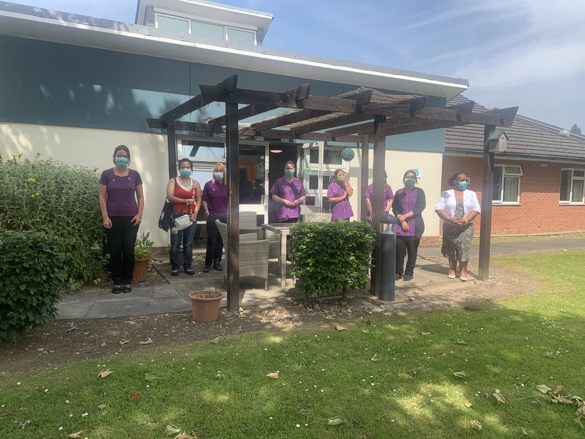 GodivaLodge's tweet photo. We said a fond final farewell to one of our beloved residents today. Many of our staff lined the street &amp; stood outside to pay their respects.
Thank you to Dorothy’s family for driving past and inviting us to be a part of her send off.
~Emma @AnchorLaterLife https://t.co/HdD3pnEnHQ