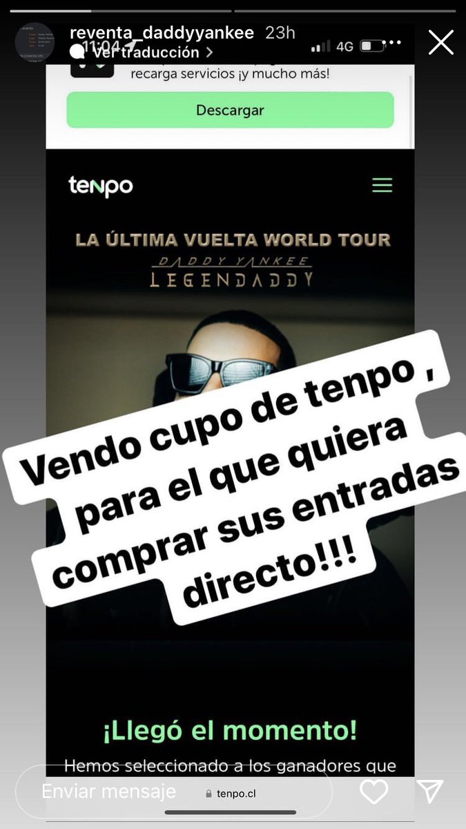 Isaabelbulnes's tweet photo. @tenpocl UNA BURLA PARA LOS QUE QUERÍAMOS IR A @daddy_yankee https://t.co/7ZB3v8EDOZ