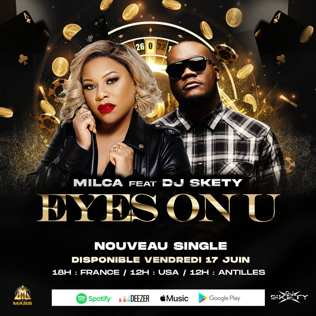 SALUT LES AMIS JE VOUS DONNE RDV VENDREDI 17 JUIN SUR LES PLATE-FORMES POUR DÉCOUVRIR NOTRE NOUVEAU SINGLE "EYEZ ON U" UNE COLLABORATION AVEC Dj Skety 
NOU PARÉ ?
#newsingle #newsinglecomingsoon #eyzeonu #kompa #konpa #compa #Zouk #areuready #Haiti #Guadeloupe #Guyane #Reunion