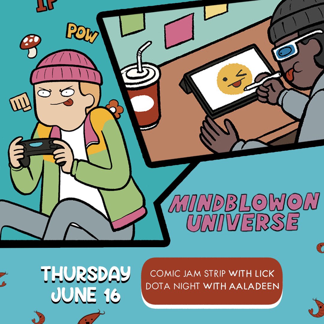 There’s nothing better than spending your Thursday night in Mindblowon’s server.

From comic event to Dota night, we got it all covered. 

See you inside ❤️